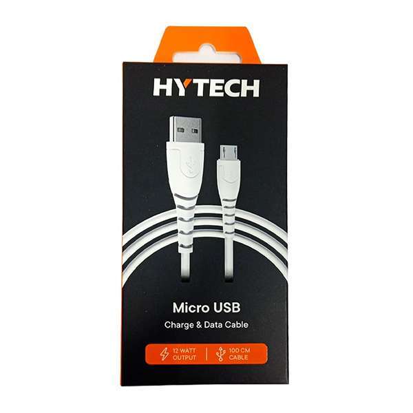 Hytech Hızlı Şarj Kablosu Beyaz Micro Usb 1 Mt