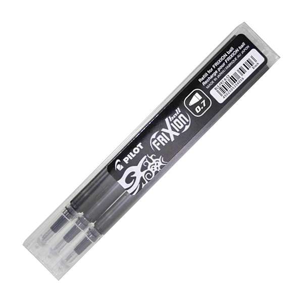 Pilot Frixion Ball 0.7 Refil Siyah 3'lü
