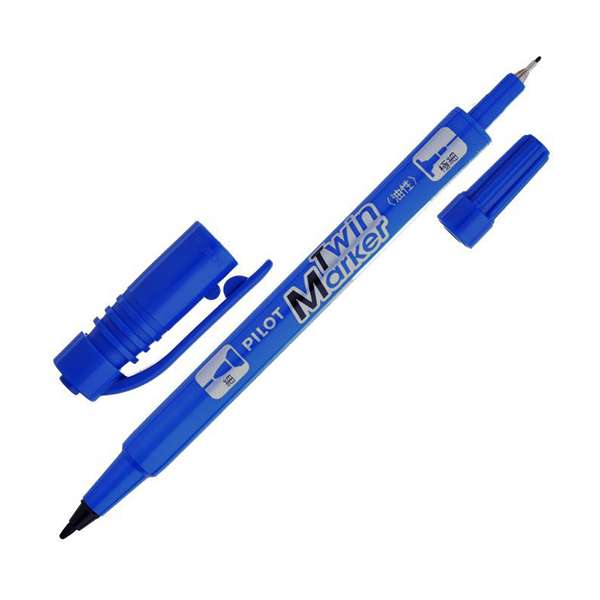 Pilot Twinmarker Çift Uçlu Mavi