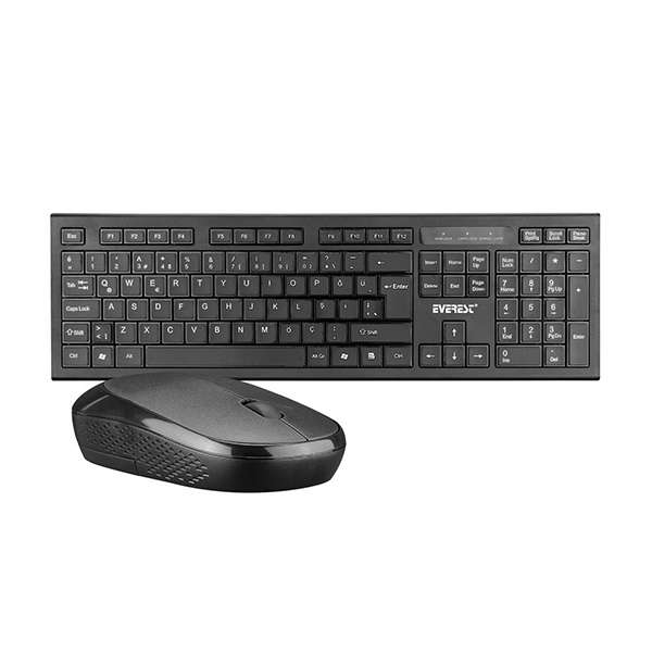 Everest KM-6121 Klavye Mouse Set Siyah