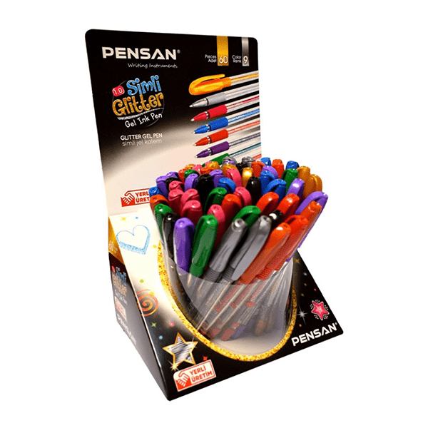 Pensan Glitter Simli Jel Kalem 1mm