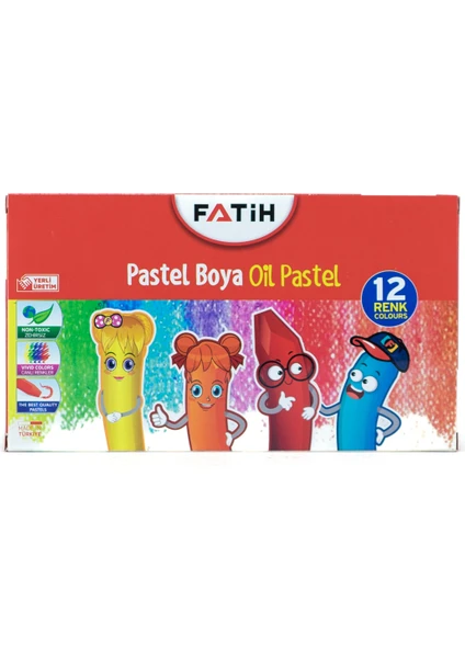 Fatih 12 Renk Pastel Boya Kıng Size