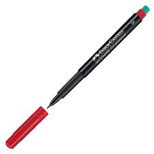 Faber Castell 1523 (S) Permanent Asetat Kalemi Kırmızı