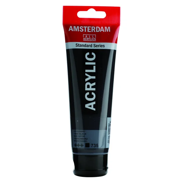 Talens Amsterdam Akrilik Boya 120ml. N:735 Oxide Black